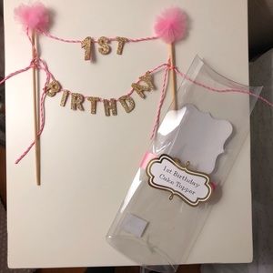 🎂  mudpie 1st Birthday Cake Topper 🎂